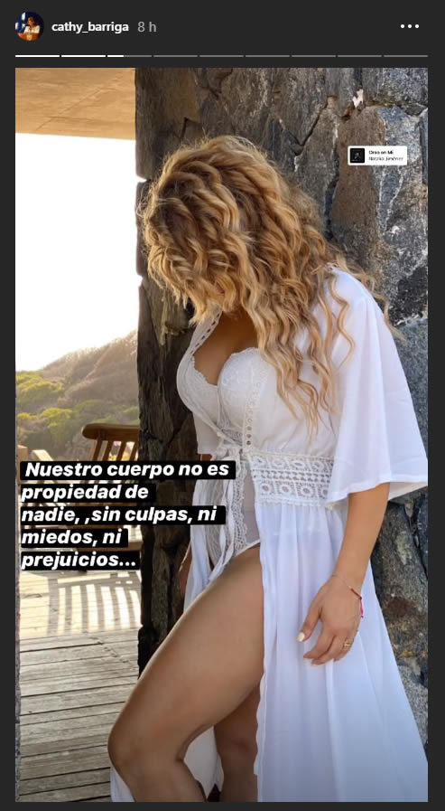 Cathy Barriga vuelve a subir fotos en ropa interior por el Día de la Mujer