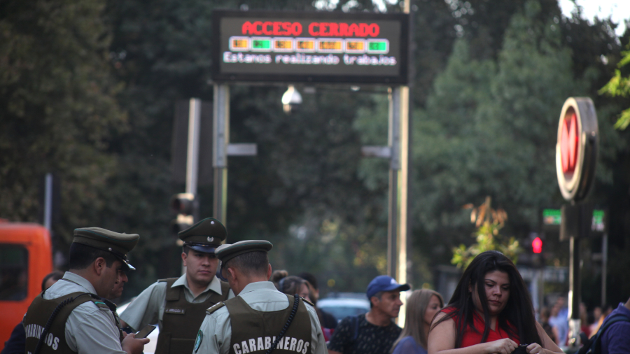 Metro cerrado manifestaciones web