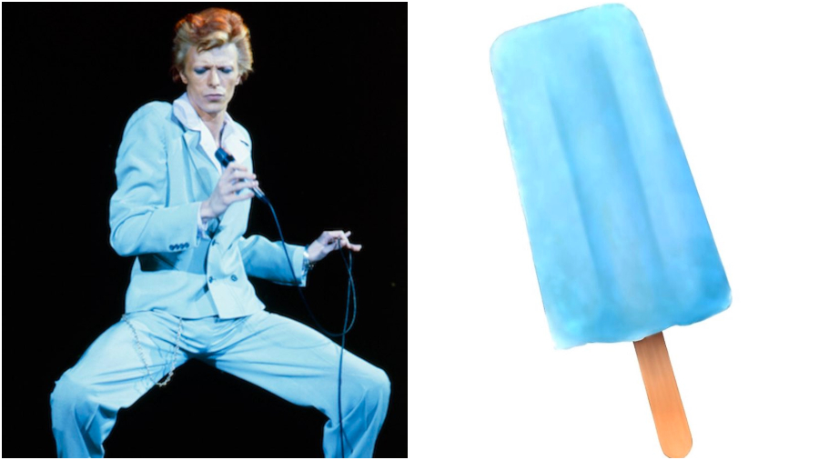 David Bowie paletas de helado