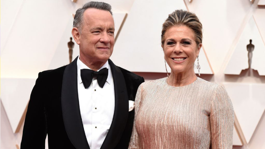 Tom Hanks Rita Wilson covid-19 web