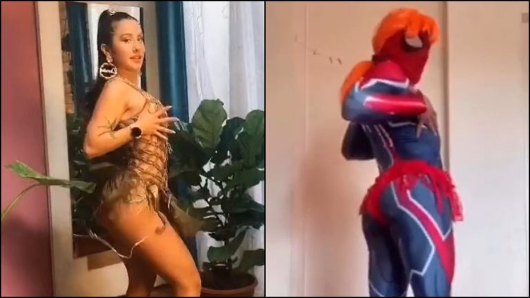 BAtalla de potos sensual spiderman denise rosenthal