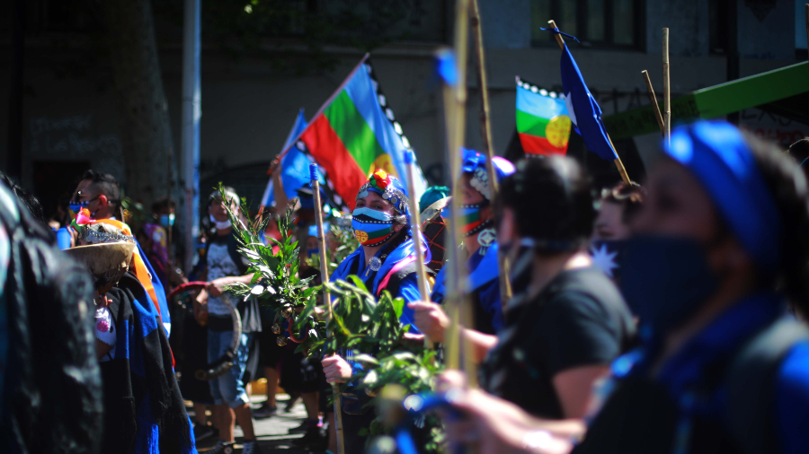 Marcha Mapuche A_UNO_1221351 escaños pueblos indígenas