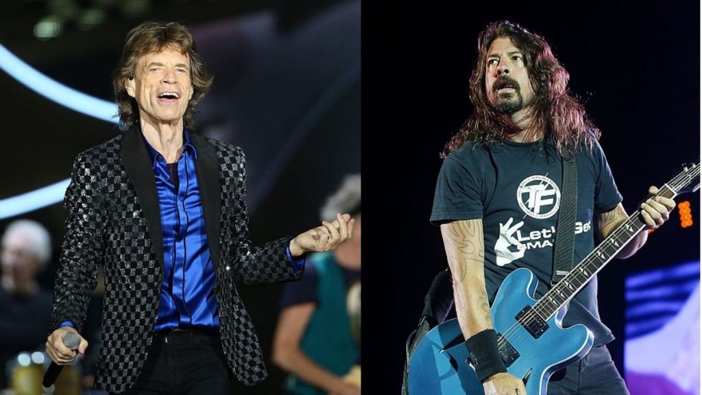 Mick Jagger Dave Grohl