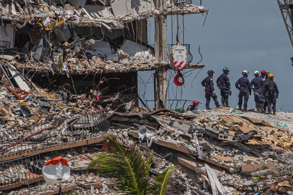 Edificio derrumbado en Miami Surfside