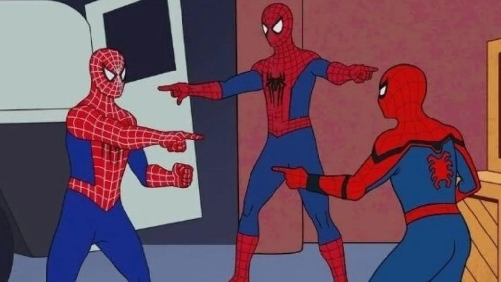 Spider-Man: Tom Holland, Tobey Maguire y Andrew Garfield recrearon el  clásico meme — Radio Concierto Chile