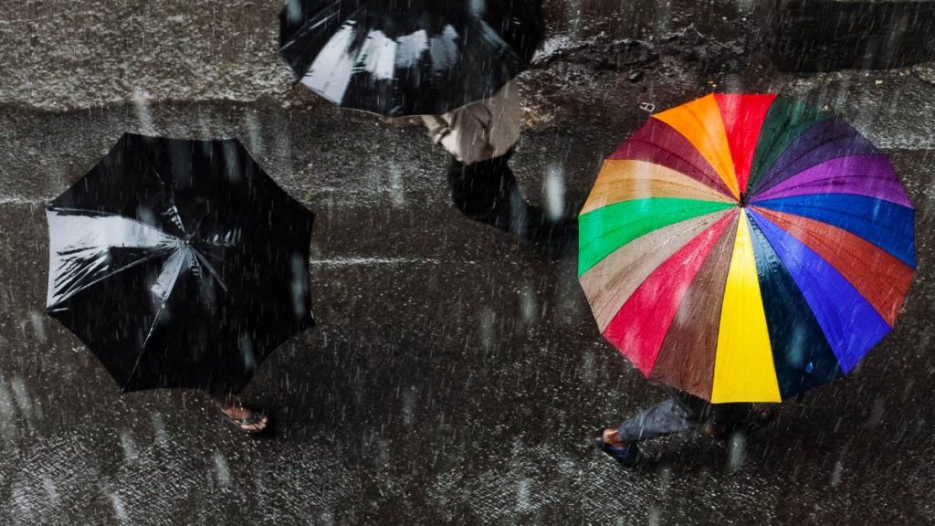 Lluvia en Santiago