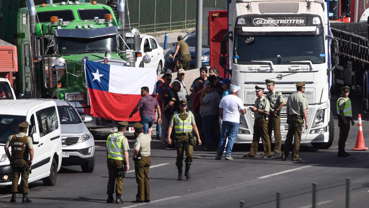 Paro de camioneros Presidente de la Sociedad Nacional de Agricultura