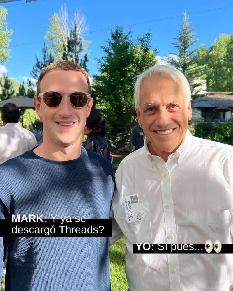 Mark Zuckerberg Sebastián Piñera