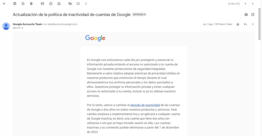 Correo De Google