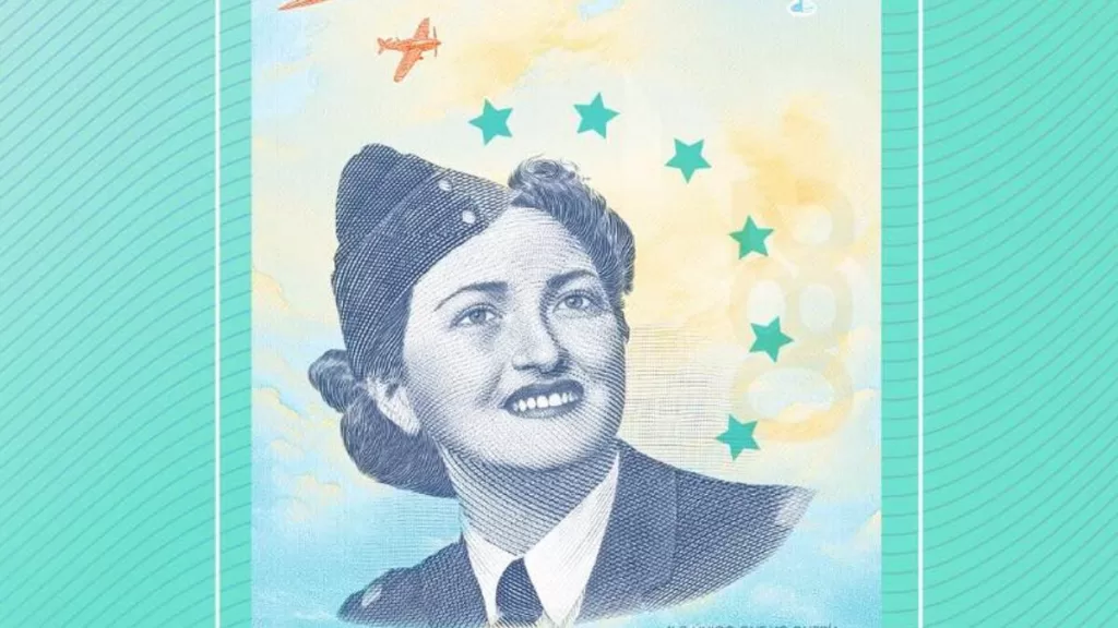 Margot Duhalde En Billete Conmemorativo Casa De Moneda Campaña Mujeres Valiosas