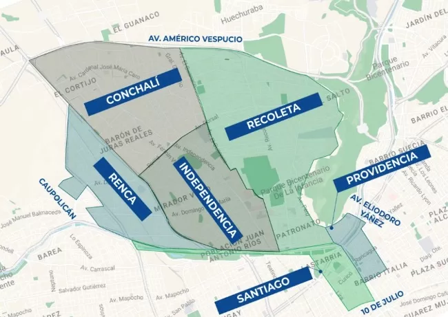 Perímetro Del Corte De Agua En La Región Metropolitana