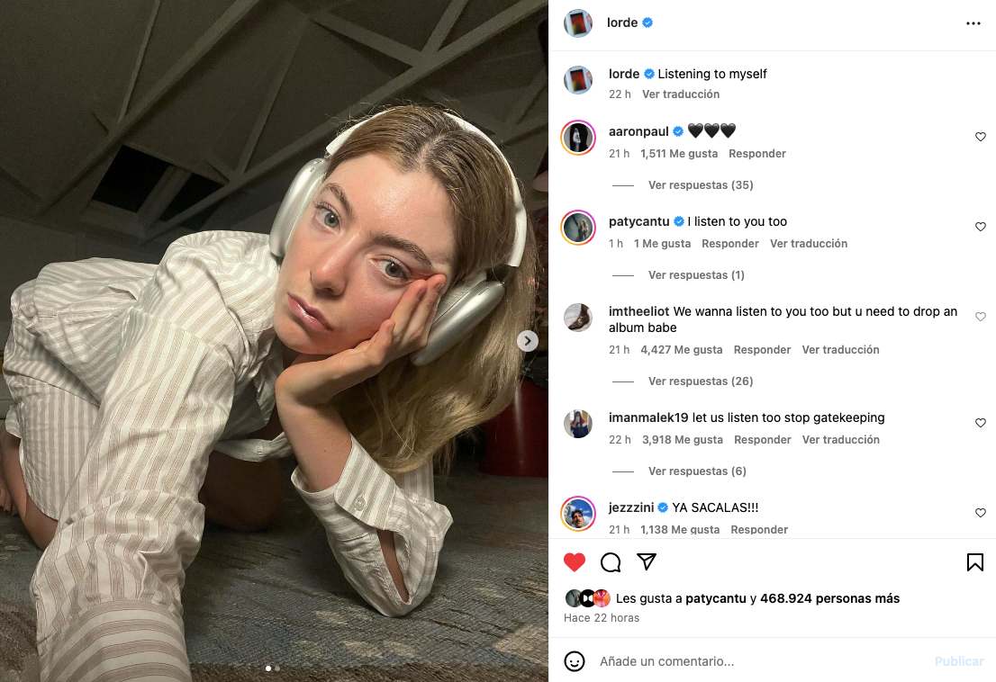 Lorde Instagram