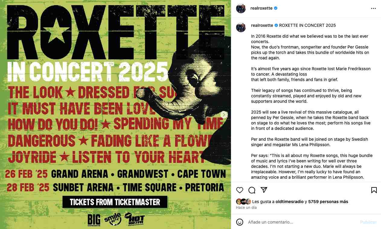 Roxette Instagram