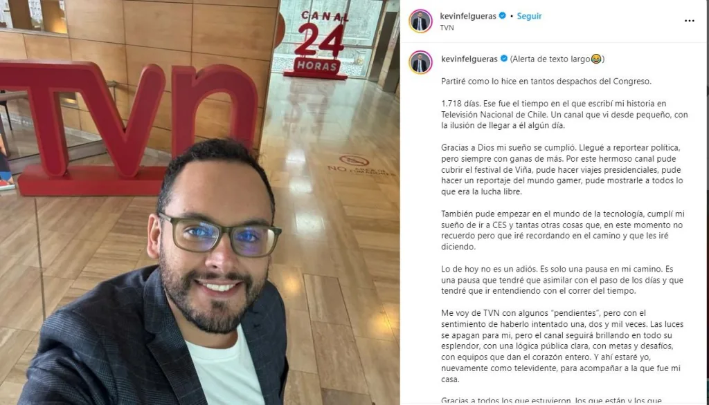 Kevin Felgueras Se Va De Tvn