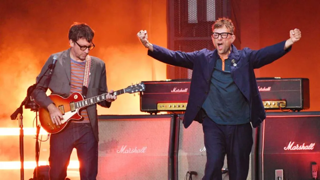 Blur Perform At Wembley Stadium