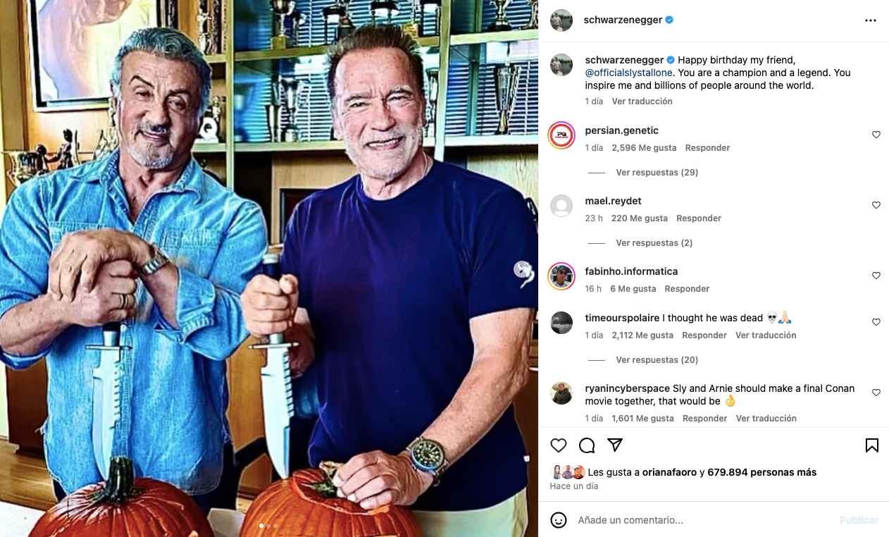 Arnold Schwarzenegger Instagram