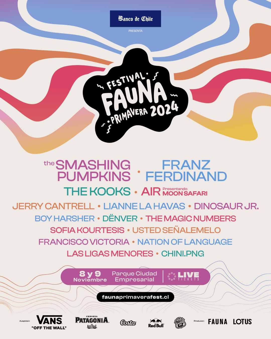 Line Up Fauna Primavera 2024