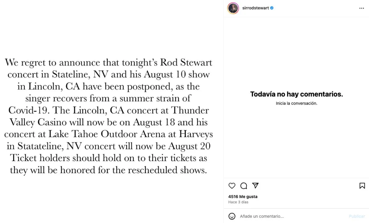 Rod Stewart Instagram