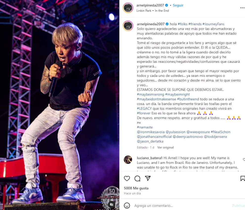 Arnel Pineda Instagram