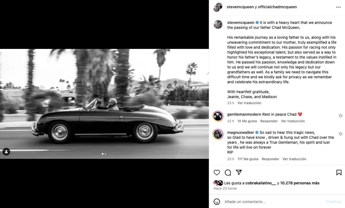 Chad McQueen Instagram