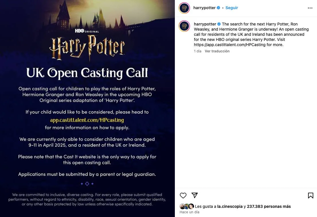 Harry Potter Instagram