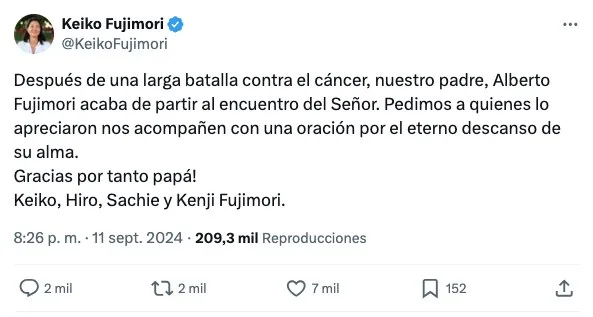 Keiko Fujimori