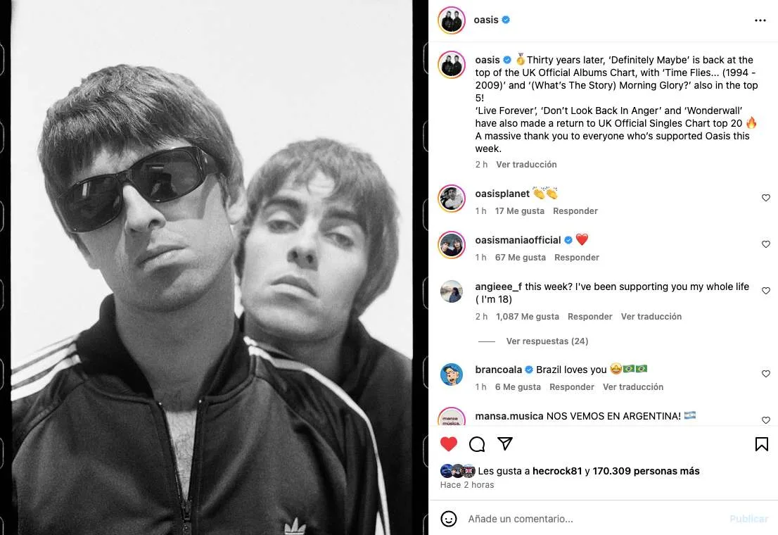 Oasis Instagram