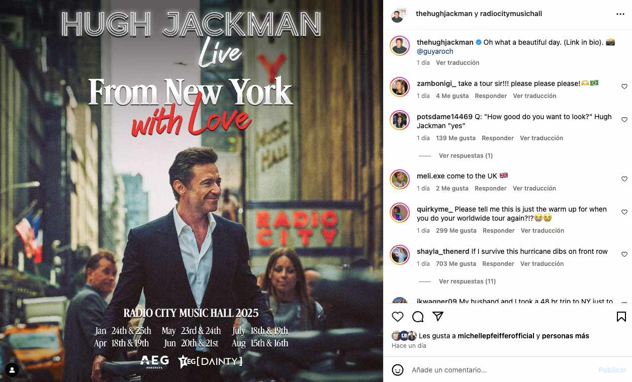 Hugh Jackman Instagram